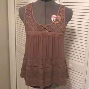 American Eagle brown tank